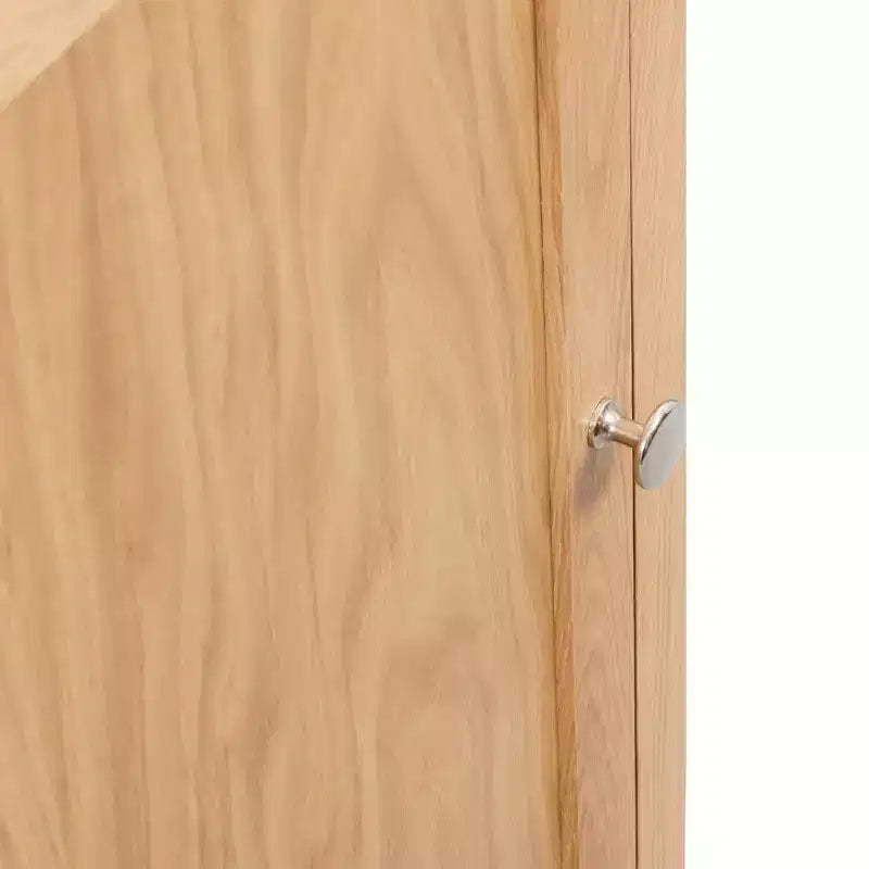 vidaXL Corner Cabinet Brown Solid Oak Wood Compact Corner Cabinet