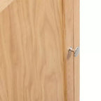 vidaXL Corner Cabinet Brown Solid Oak Wood Compact Corner Cabinet