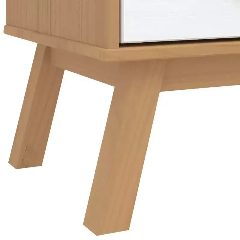 vidaXL Drawer Cabinet White and Brown