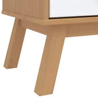 vidaXL Drawer Cabinet White and Brown