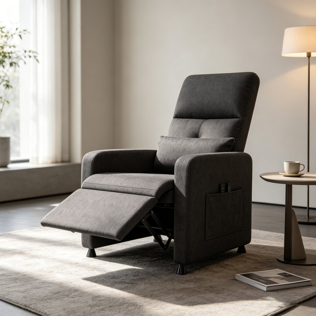Fauteuil inclinable – Canapé inclinable réglable, conception ergonomique surdimensionnée
