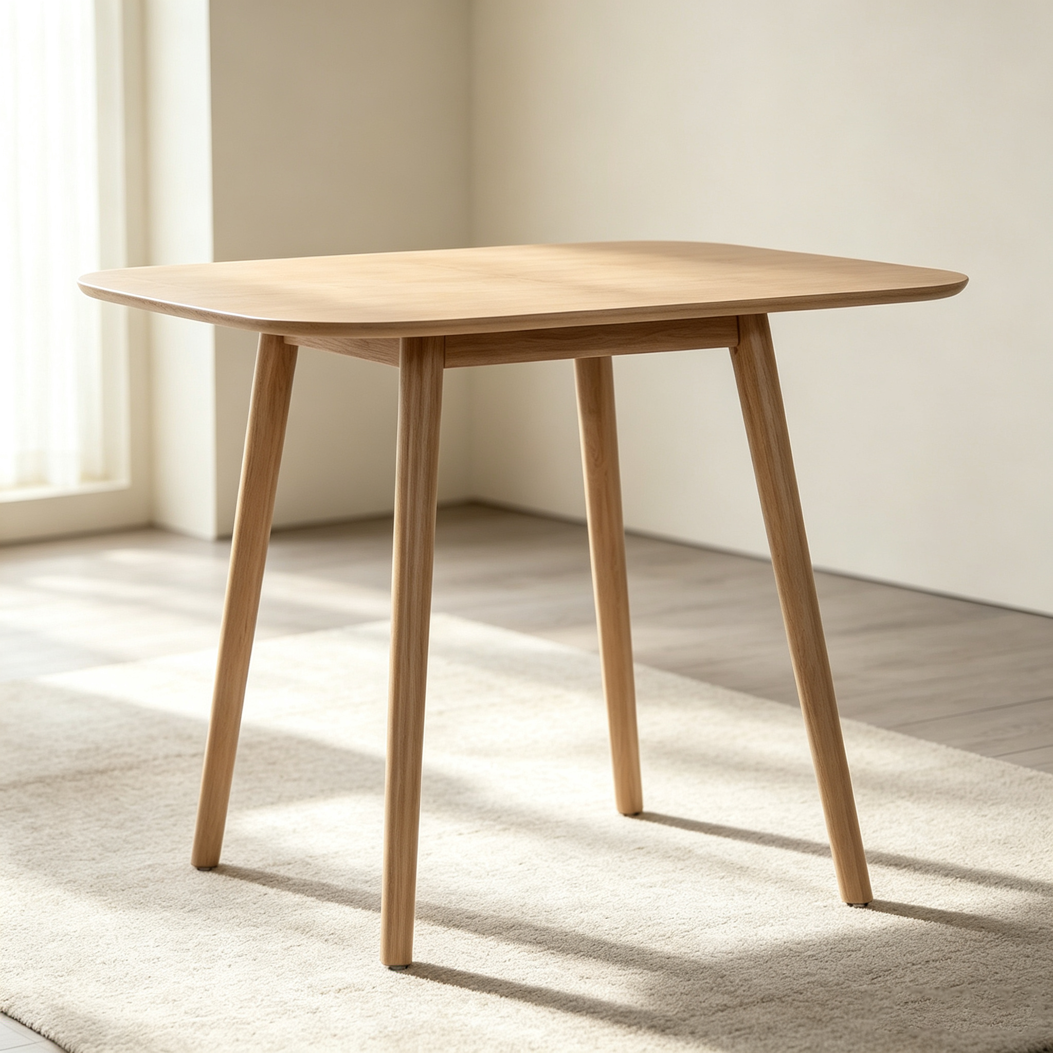 Table à manger en bois de style Mid-Century Modern