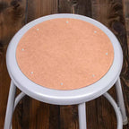 2pk 32"-39" Adjustable Heavy Duty Steel Stool Gray - Hampden Furnishings