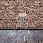 2pk 32"-39" Adjustable Heavy Duty Steel Stool Gray - Hampden Furnishings