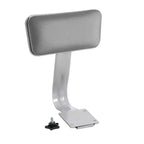 2pk Adjustable Heavy Duty Vinyl Steel Barstool with Backrest Gray - Hampden Furnishings