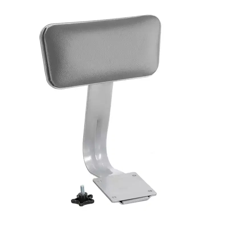 2pk Adjustable Heavy Duty Vinyl Steel Barstool with Backrest Gray - Hampden Furnishings