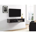 Shallow Wall Mounted A/V Console TV Stand for TVs up to 60 - Martin Furniture