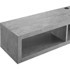 Shallow Wall Mounted A/V Console TV Stand for TVs up to 60 - Martin Furniture