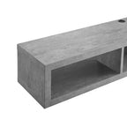 Shallow Wall Mounted A/V Console TV Stand for TVs up to 60 - Martin Furniture