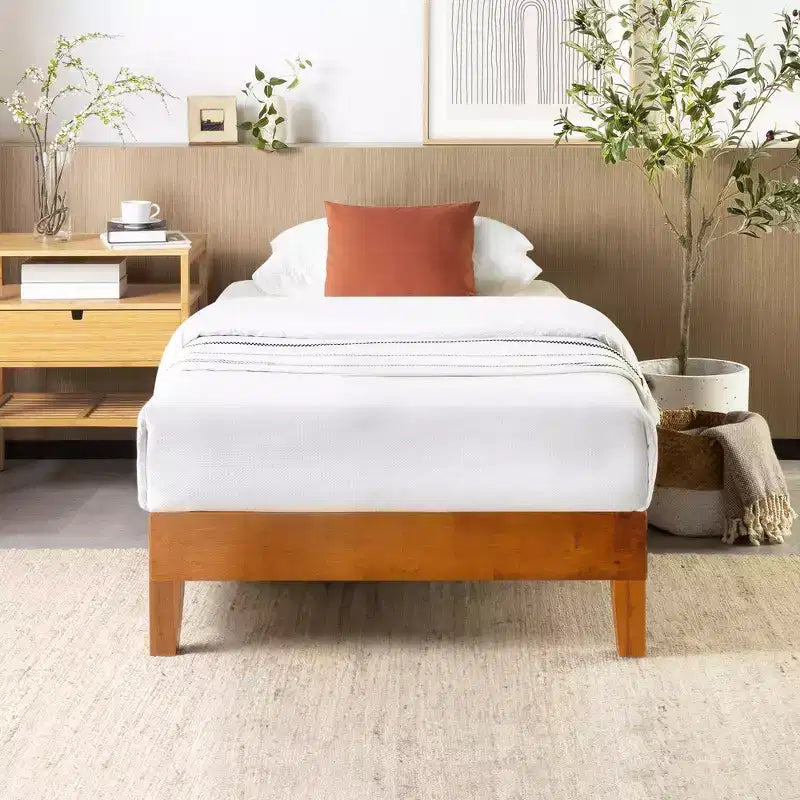 Best Price Mattress 12 Naturalista Grand Solid Wood Premium Platform Bed