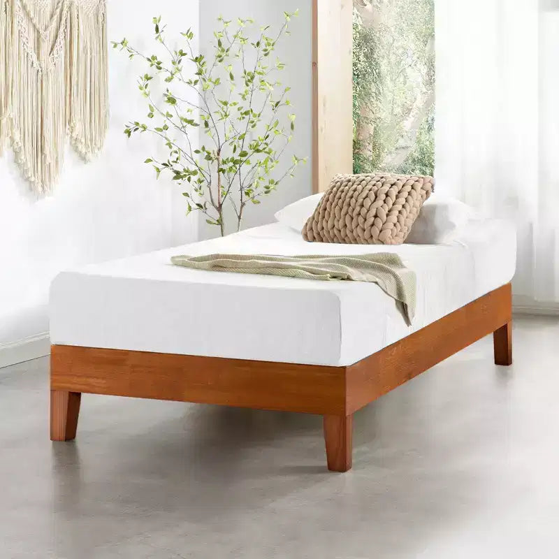 Best Price Mattress 12 Naturalista Grand Solid Wood Premium Platform Bed