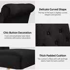 Yaheetech 2pcs Classic Fabric Upholstered Dining Chair Kitchen Chair